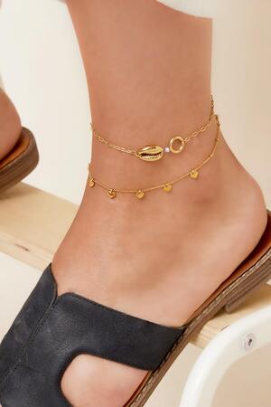 Shell anklet - Beach collection Silver Stainless Steel h5 Picture2